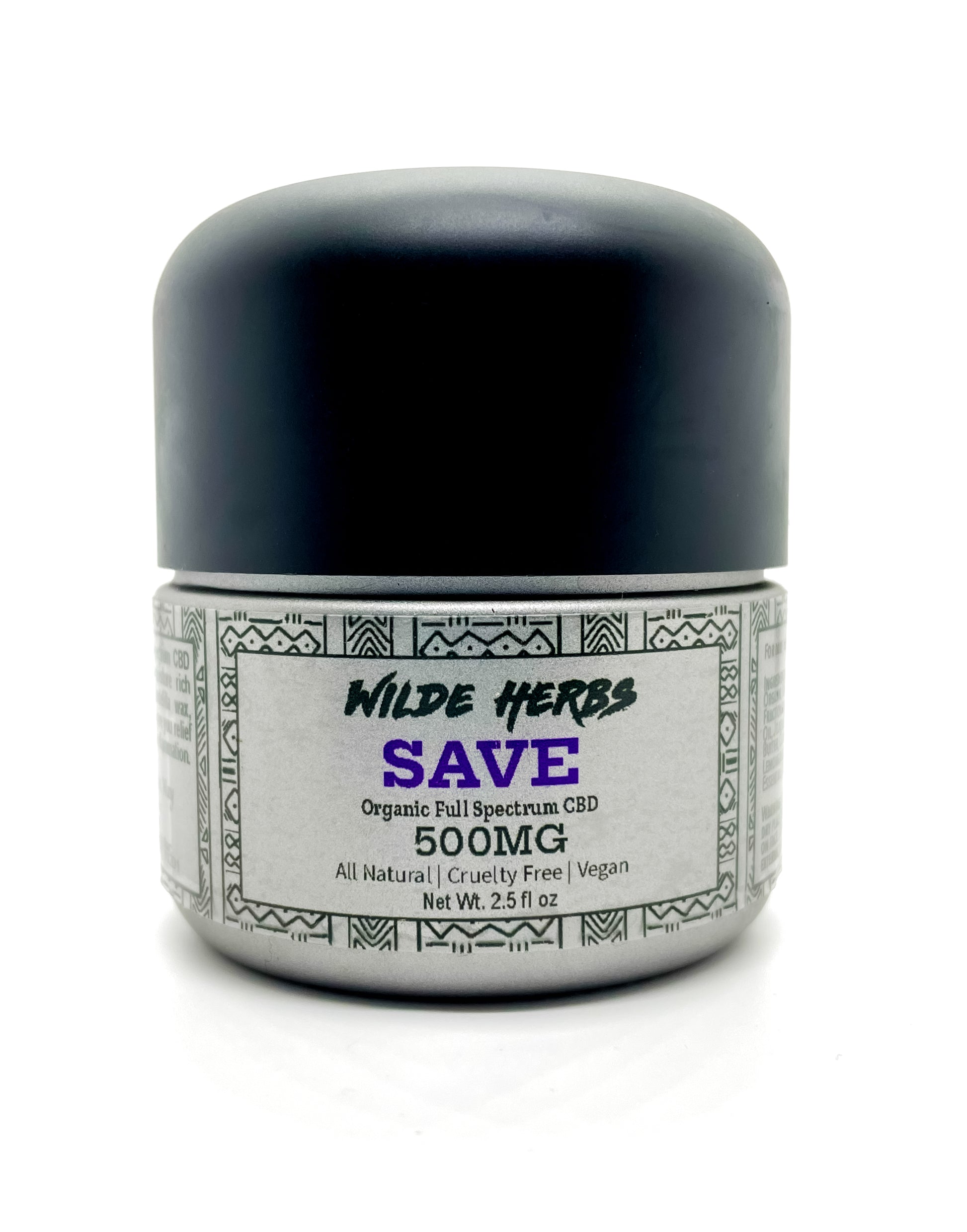 Wilde Herbs Save - 500mg Organic full-spectrum CBD topical