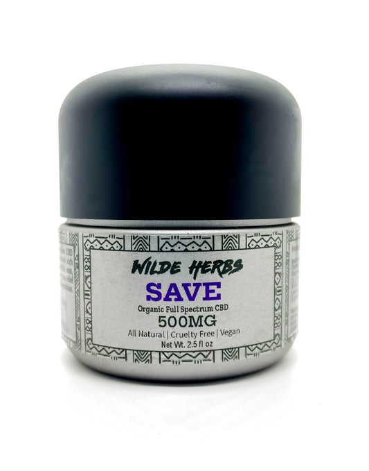 Wilde Herbs Save - 500mg Organic full-spectrum CBD topical